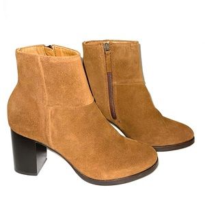 Thursday Modern Cognac suede women’s boots booties 9.5